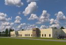 Aerial view rendering of Aphena Pharma Solutions Cookeville, TN, Solid Dose Packaging and Distribution Facility